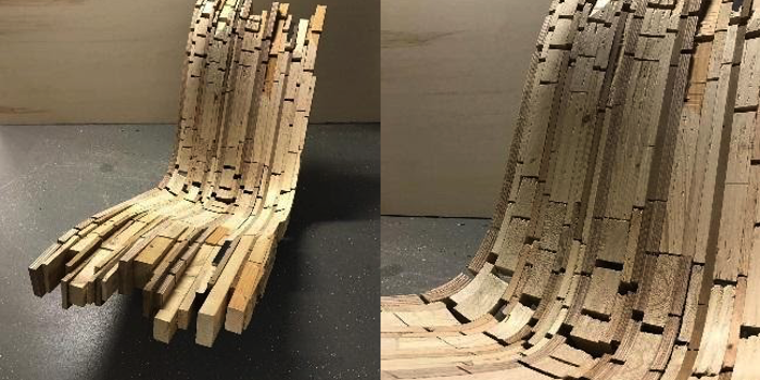 Re-used wood