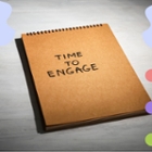 Notepad titled Time to Engagement - DoE Research Project, Entrepreneurship
