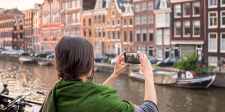Girl taking picture